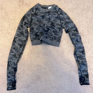 Camo Gymshark Crop Longsleeve